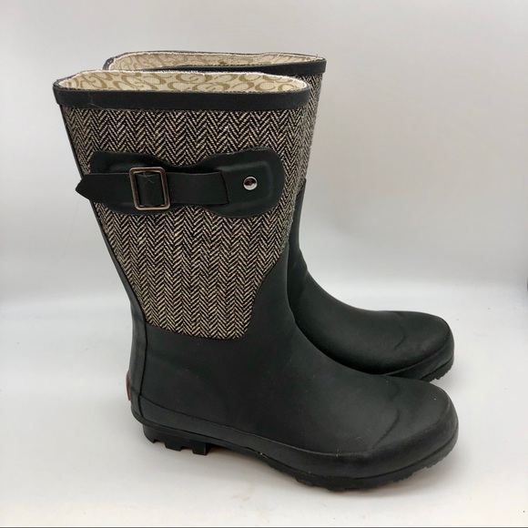 chooka plush chelsea rain boots